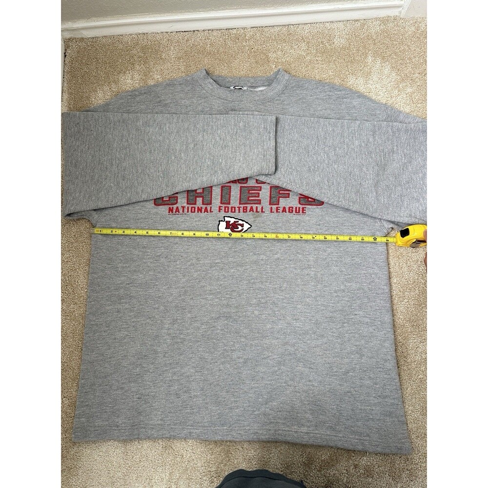 Vintage 2001 Kansas City Chiefs Sweatshirt Men’s XL XXL Gray NFL CSA Crewneck - Picture 7 of 7